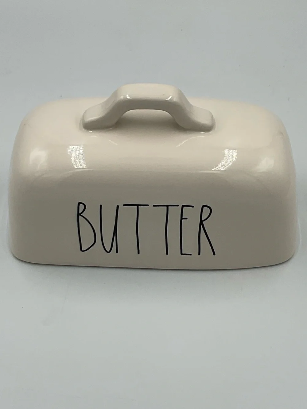 Rae Dunn Oversized Ceramic Butter Dish Lid Replacement with Handle